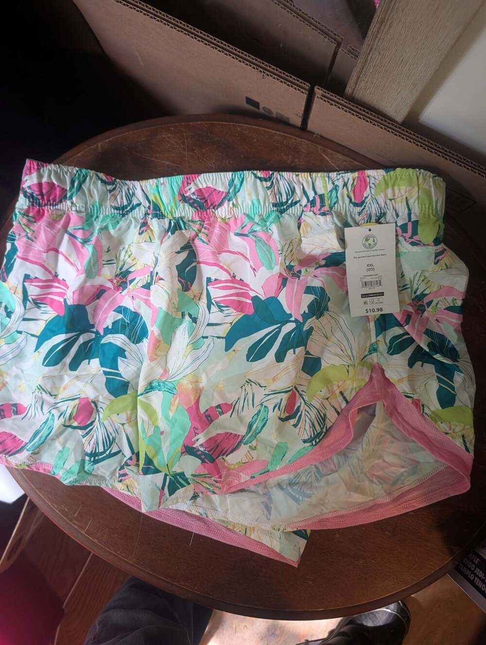 Athletic Works AW Running Short Size XXL (20) Multi Tropical Floral
